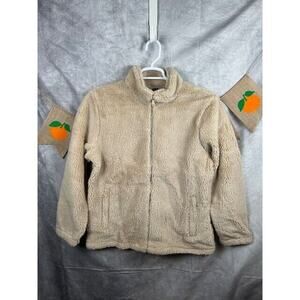 Men's Fleece Jacket Full-Zip Stand Collar Winter Warm Casual Work Outwear XL